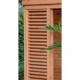 Spijlen wand red class wood horizontaal 99 x 243 cm